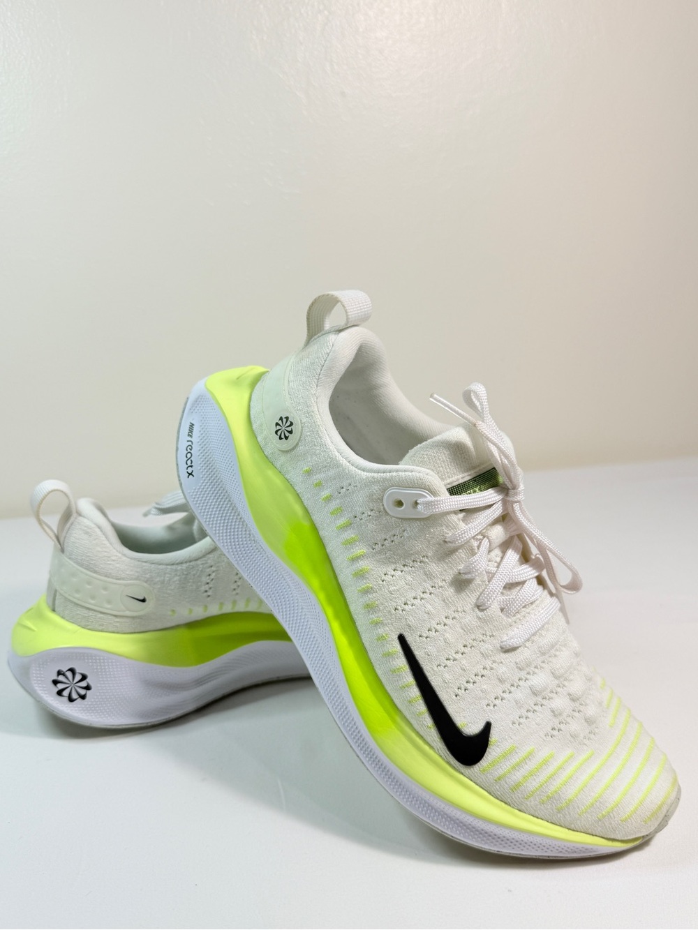 Nike ReactX Infinity Run 4 White Volt Running Shoes Women’s 8 EU 39